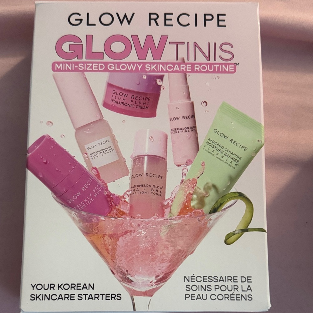 Glow Recipe Glow Tinis mini sized glowy skincare routine set